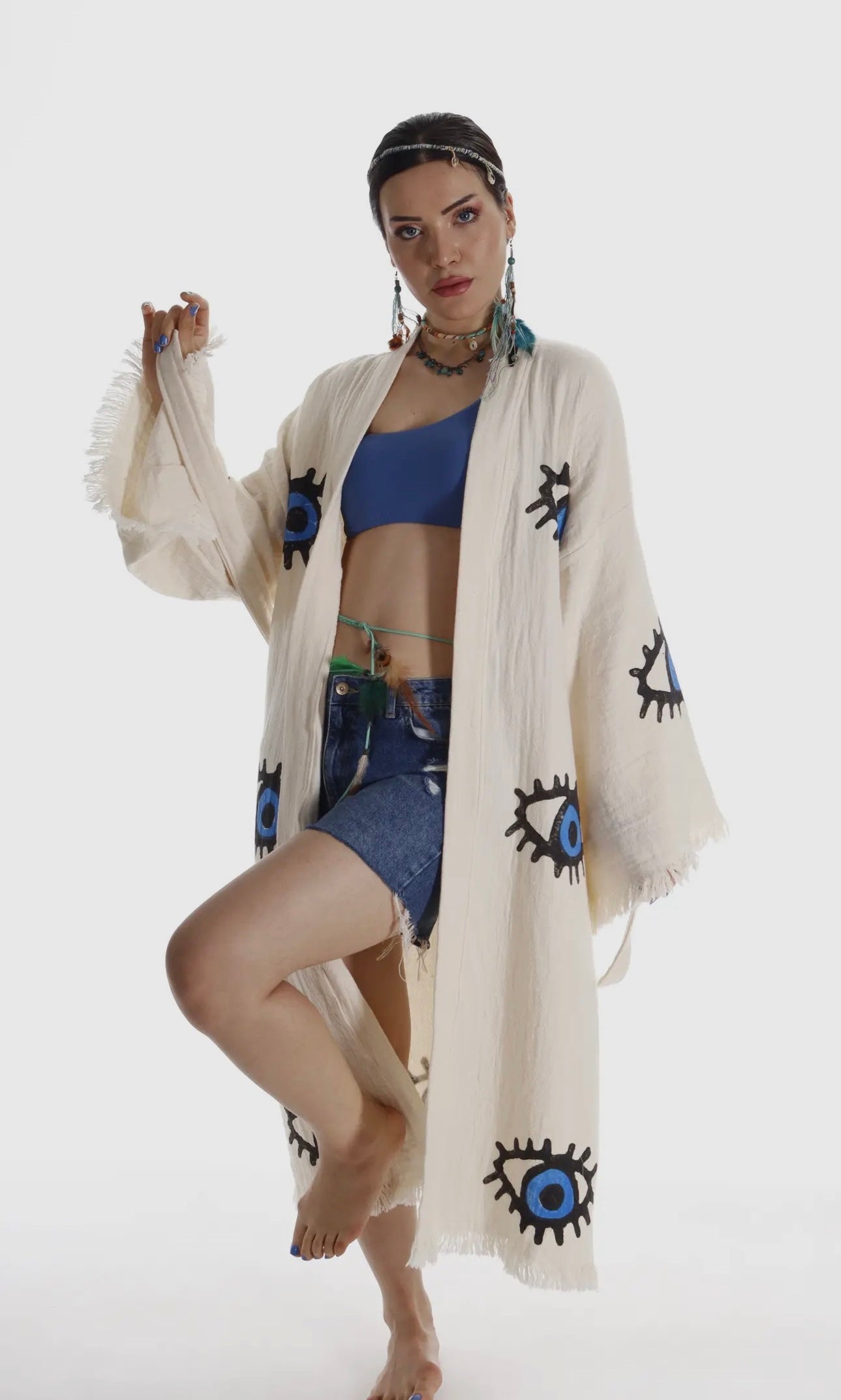 Organic Cotton Beach Kimono