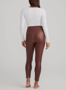 Faux Leather Shaping Legging