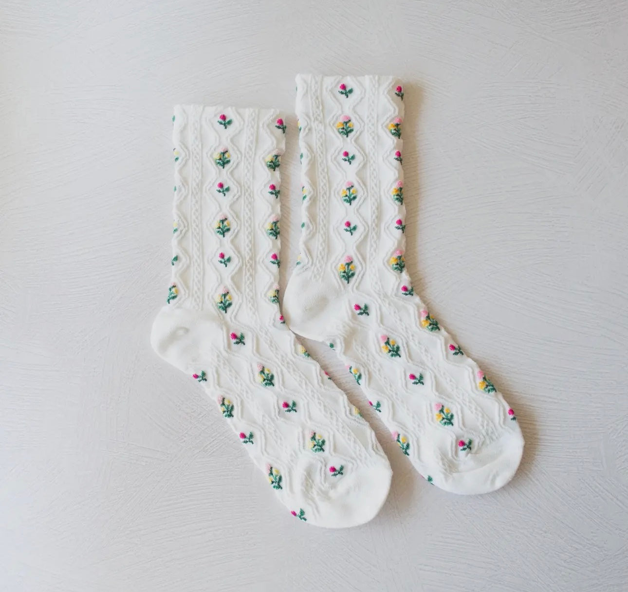 Romantic Floral Casual Socks