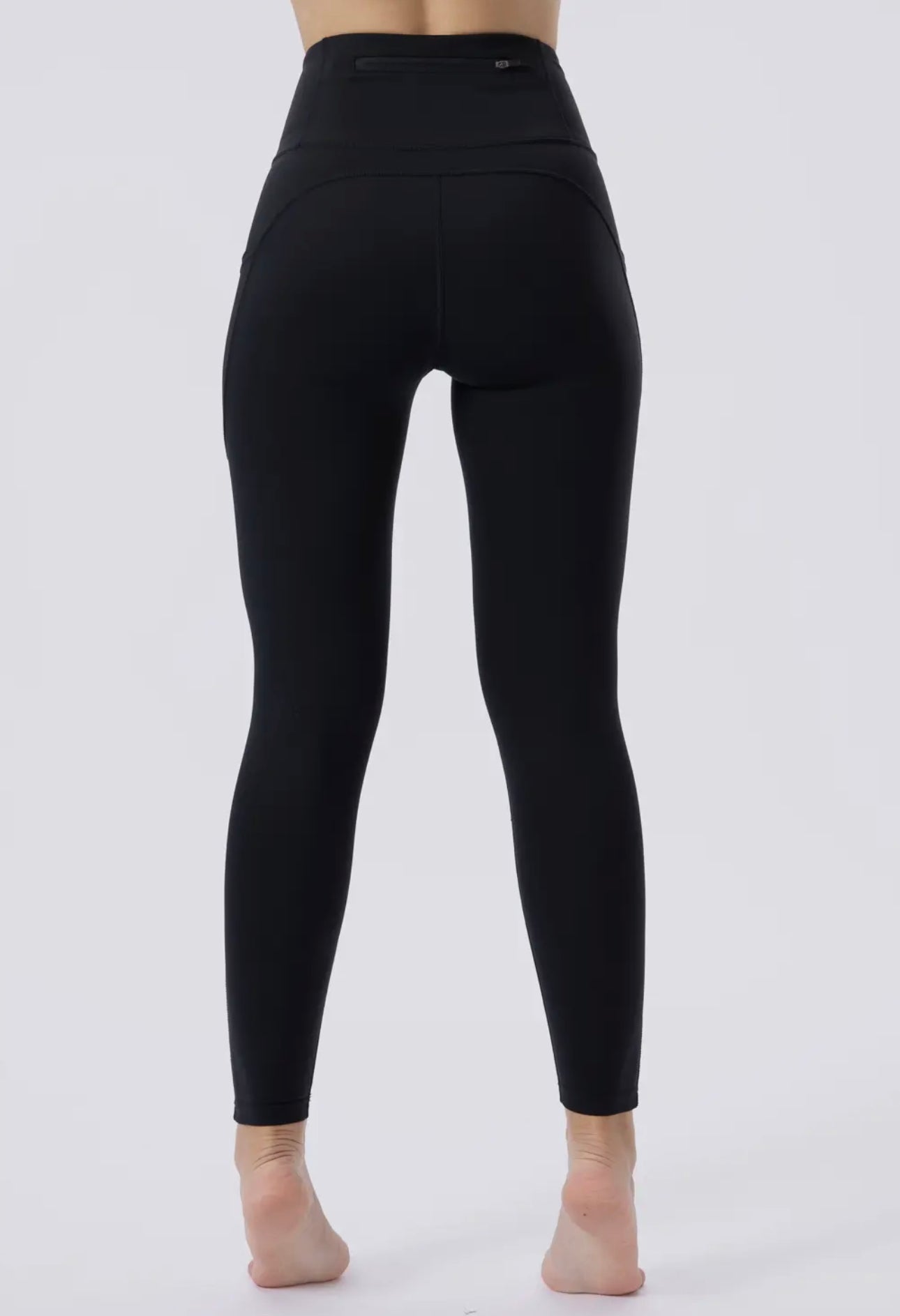 Black High Waist Leggings Tummy Control