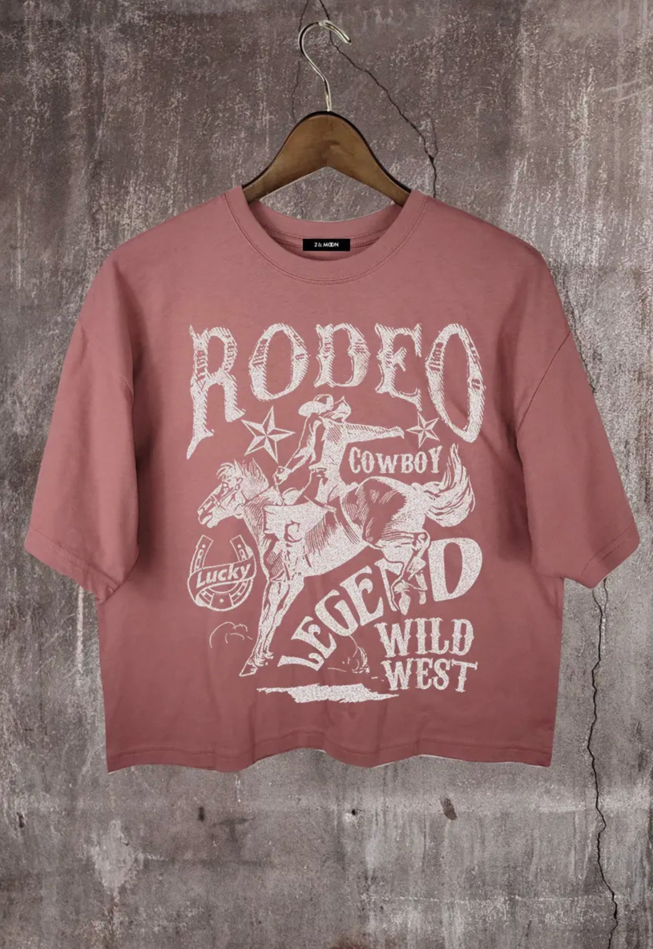 Rodeo Cowboy Graphic Crop Tee