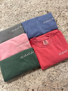 Simple Mama Embroidered Tees