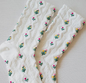 Romantic Floral Casual Socks