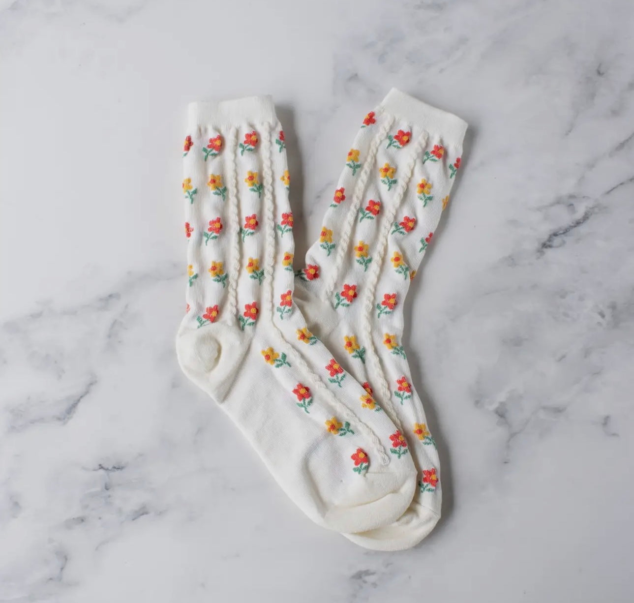 Kate Floral Casual Socks