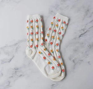 Kate Floral Casual Socks