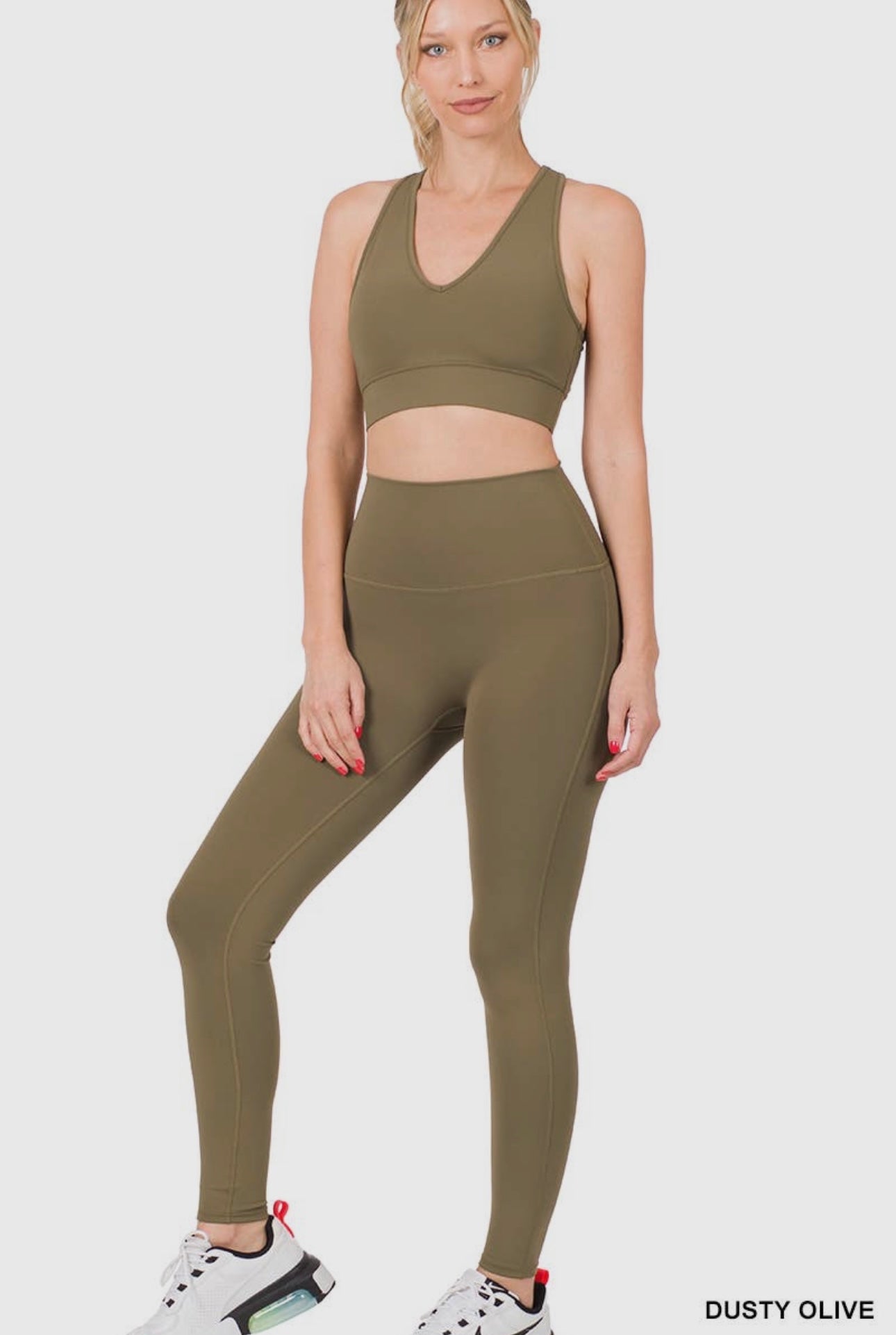 Athletic Tank Top & Leggings Set