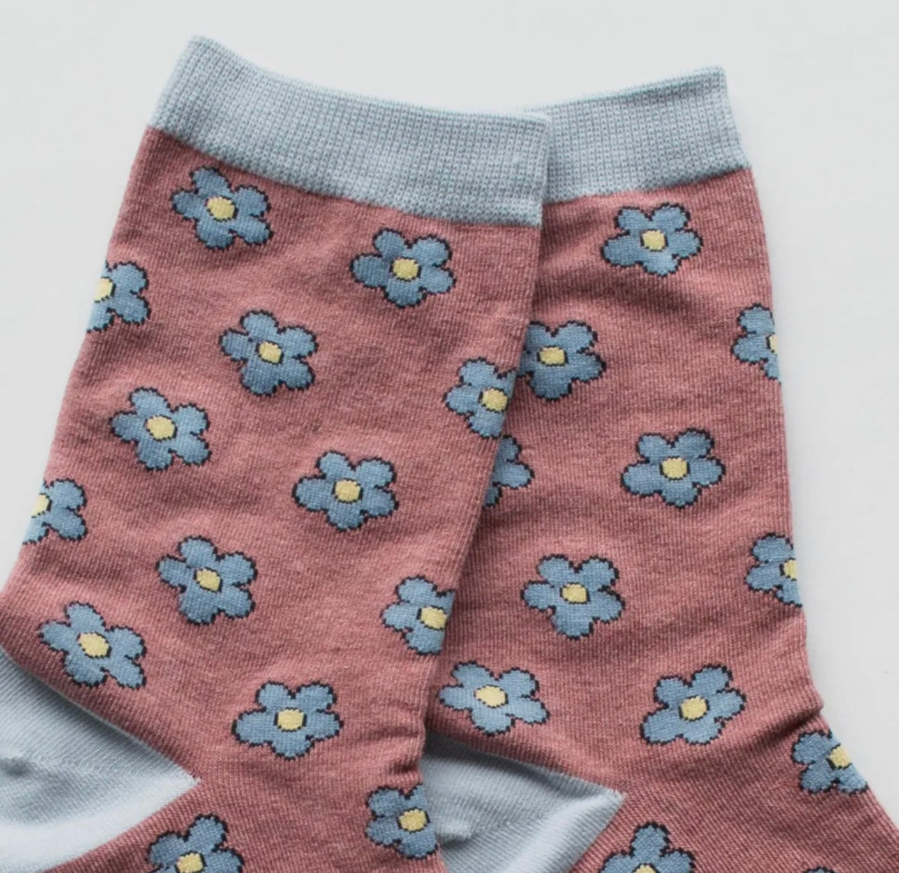 Doodle Flower Crew Socks