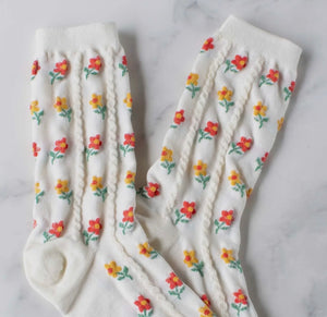 Kate Floral Casual Socks